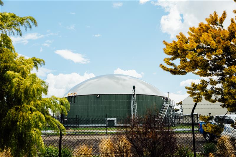 Yarra Valley Water biogas dome  